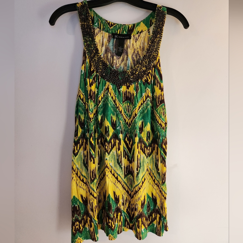 Beaded Neck Tank Top